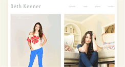 Desktop Screenshot of beth-keener.com